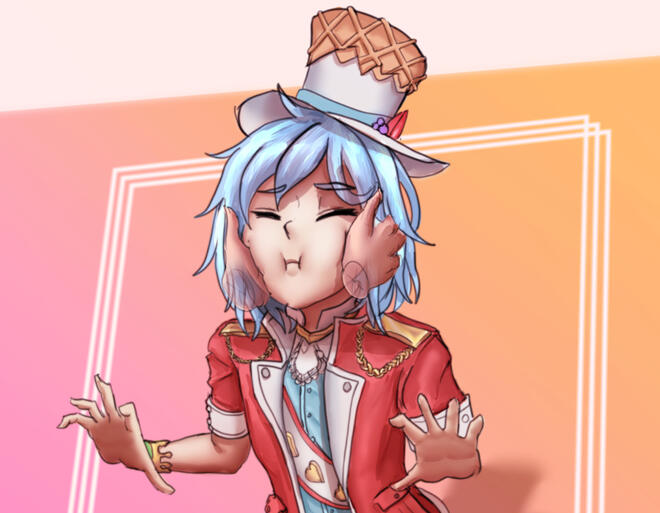 Sketch request of a client's video game avatar